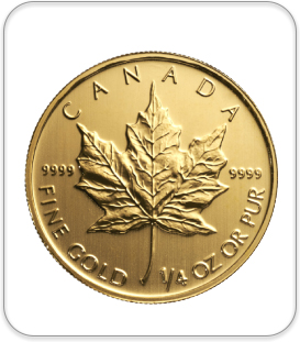 Canadian 1/4 oz gold coin