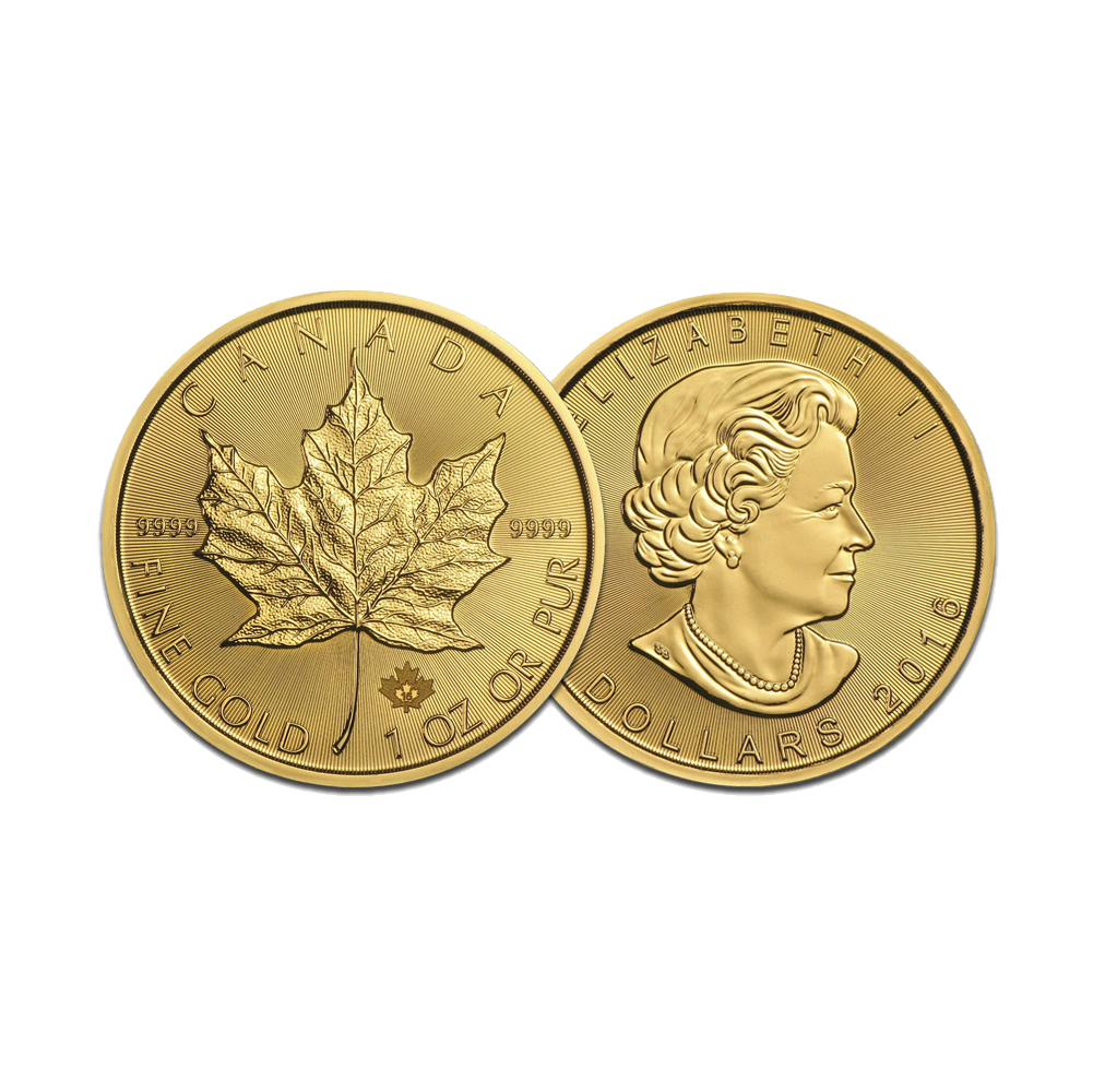 1oz Gold Canadian Maple Coin - Core Bullion Traders